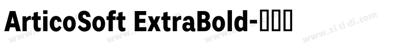 ArticoSoft ExtraBold字体转换